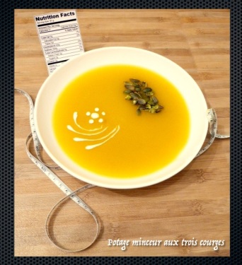Potage minceur aux trois courges - C'Végétal