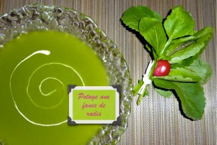 Potage aux fanes de radis - C'Végétal