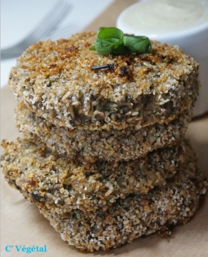 Croquettes de champignons à la crème d'oseille - C'Végétal