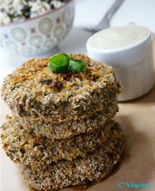 Croquettes de champignons à la crème d'oseille - C'Végétal