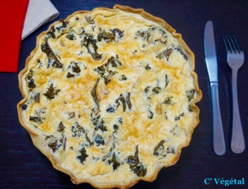 Quiche Crmeuse de Kale et Oignons Blancs 2