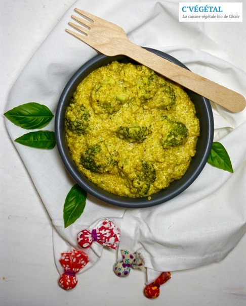 Risotto de quinoa au brocoli et curcuma frais // Brocoli and fresh turmeric quinoa risotto - C'Végétal