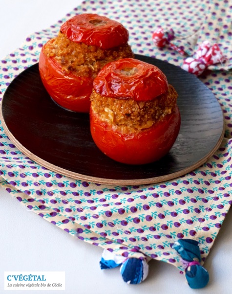 Tomates farcies au haché végétal maison // Stuffed tomatoes with homemade vegan ground 