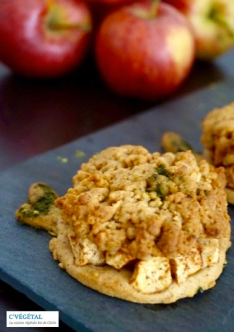 Crumble pomme-cannelle 