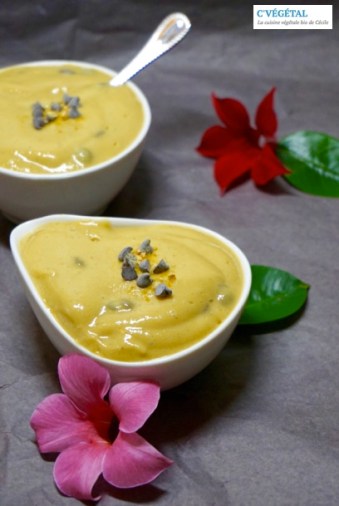 Crème de kakis stracciatella // Stracciatella persimmon cream - C'Végétal