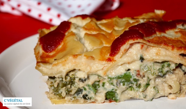 Lasagnes de kale sauce alfredo : Kale lasagna with Alfredo sauce - C'Végétal