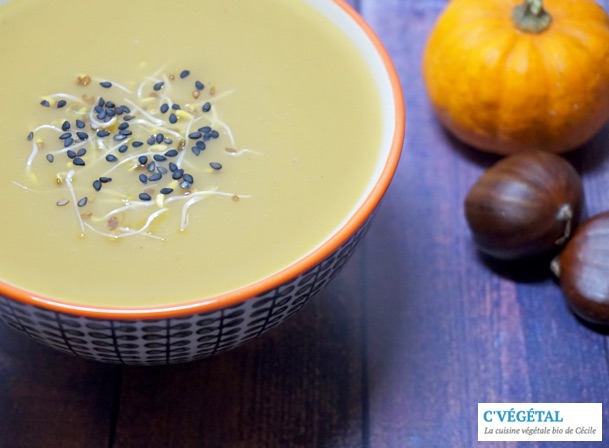 Potage d'octobre aux marrons : October chestnut soup - C'Végétal