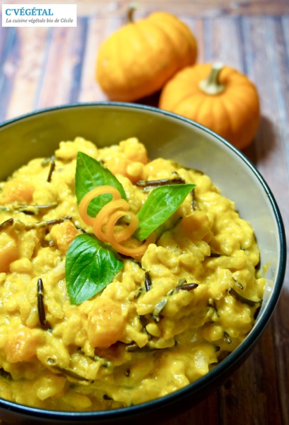 Risotto sauvage au potimarron // Red kuri squash wild risotto - C'Végétal
