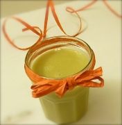 Potage de brocoli au patidou et aux noisettes