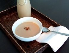 Velouté de chou romanesco aux noix