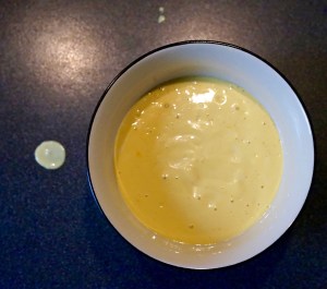 Frisée végane façon lardons et oeufs pochés