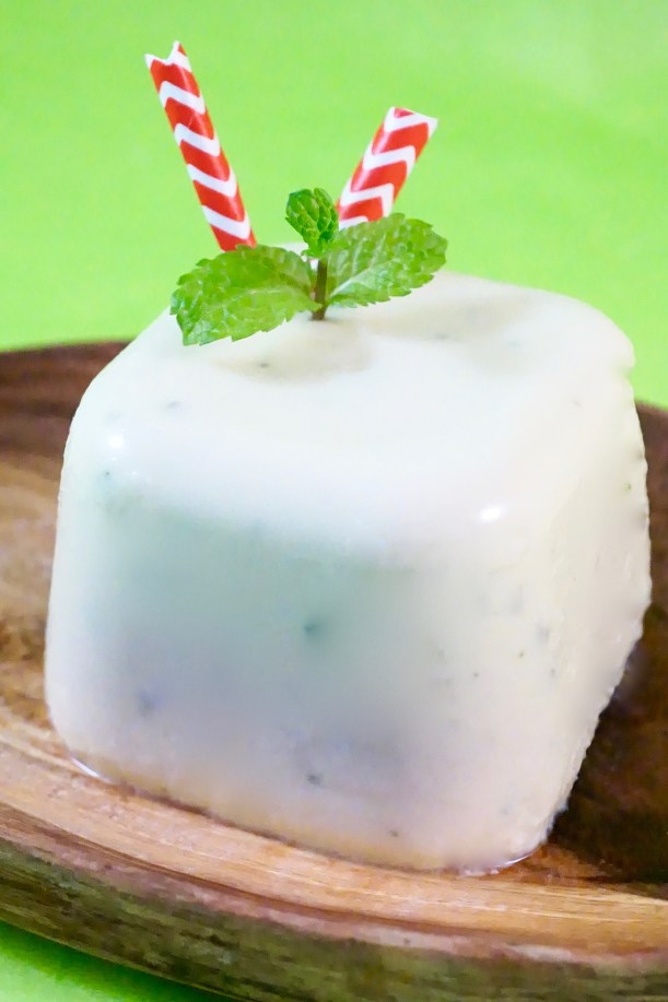 Panna cotta au beurre de cacao et menthe fraiche - Vegan - C'Végétal - https://cvegetal.com