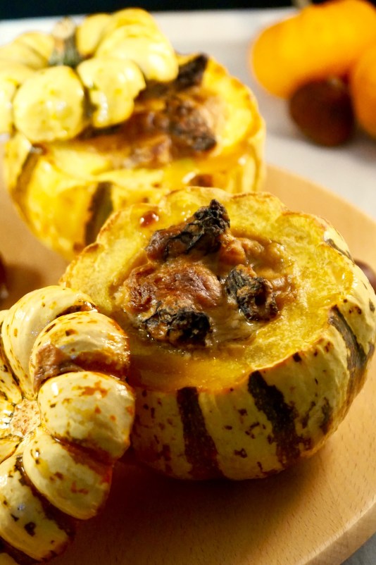 Petits patidoux farcis aux morilles et châtaignes - Vegan - C’Végétal - https://cvegetal.com